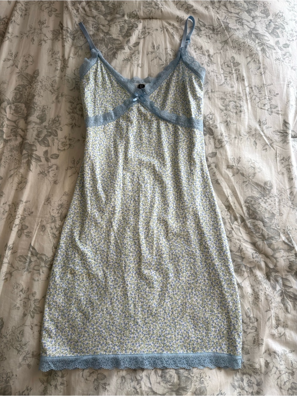 Divided Floral Night Dress